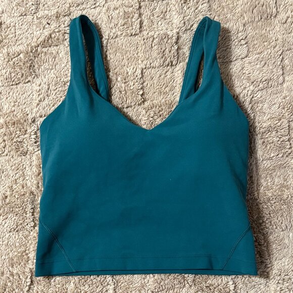lululemon athletica Tops - Lululemon Align Tank Top Size 2 Storm Teal Nulu Fabric Soft & Weightless